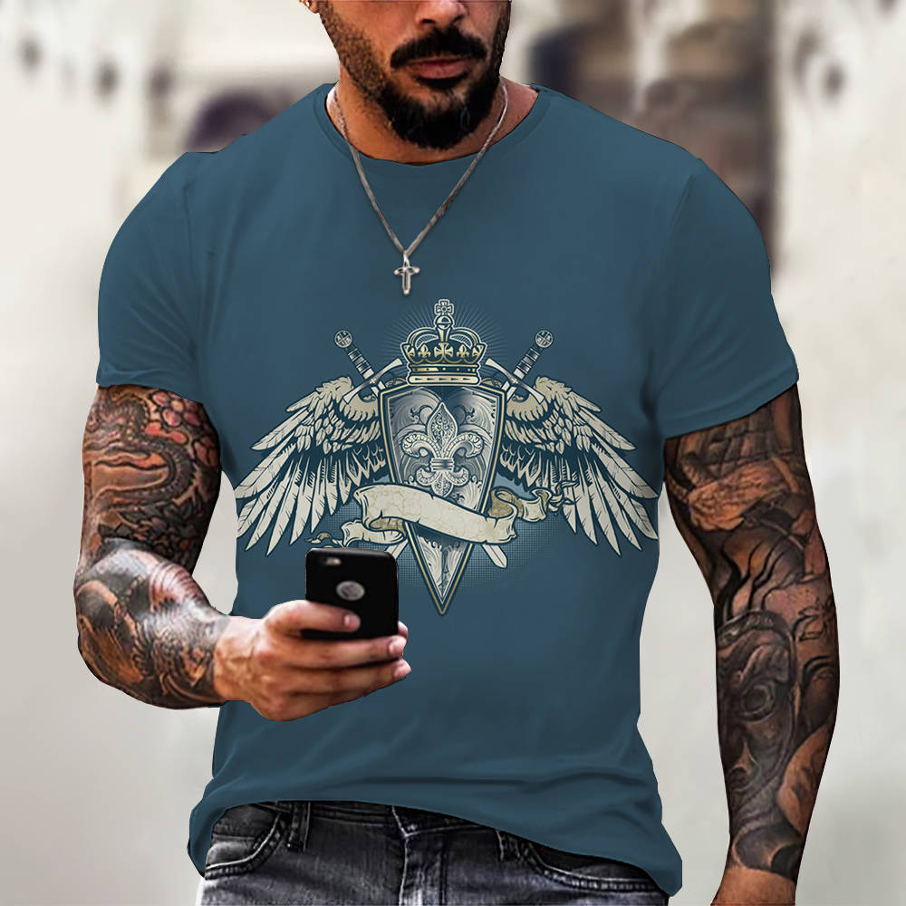 3D Digital Printing Casual Short-Sleeved T-Shirt